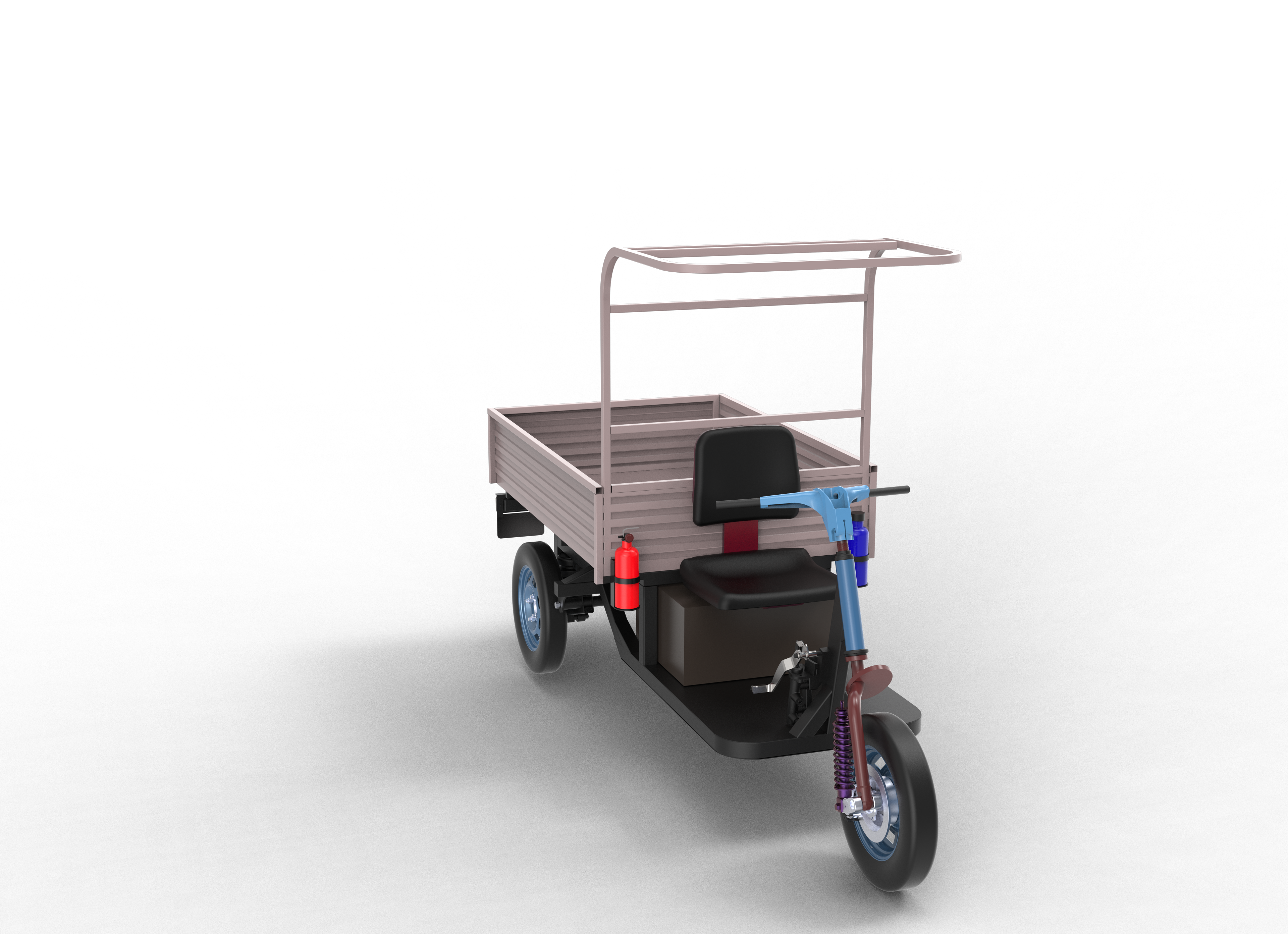 Koios Engineering Solutions render L3 - LOADER RIKSHAW ASSEMBLY 